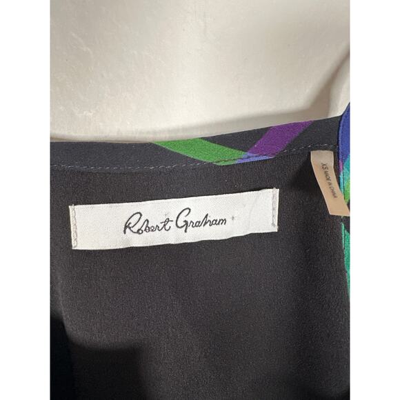 Robert Graham Womens Tank Top Size XS Flowy Tiered Floral Abstract - Picture 7 of 7